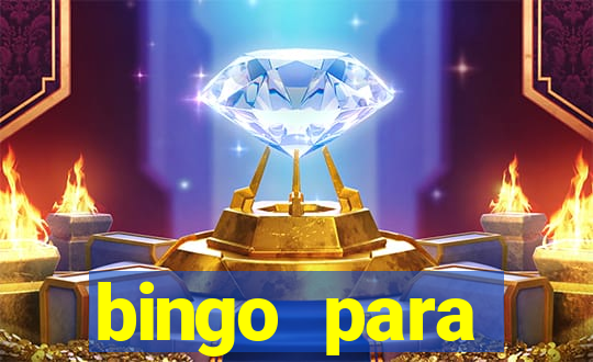 bingo para despedida de solteira para imprimir